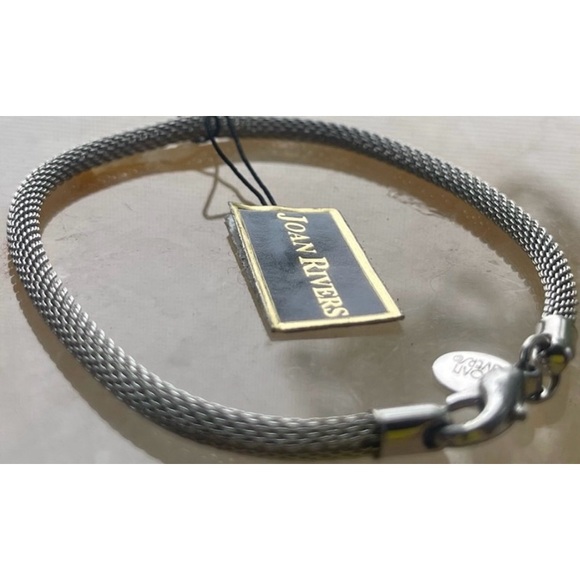 Joan Rivers Herringbone Western Vintage Large Silver Women's Bracelet - Picture 10 of 15